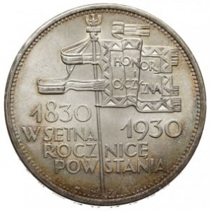 5 złotych 1930, Warszawa, 100 - lecie Powstania Listopa...