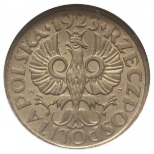 5 groszy 1923, Warszawa, Parchimowicz 103.a, moneta w p...