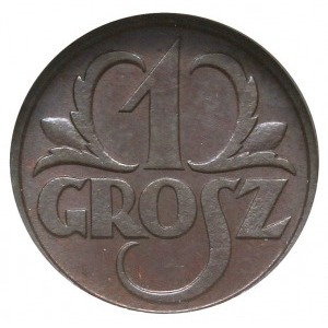 1 grosz 1931, Warszawa, Parchimowicz 101.e, moneta w pu...