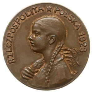 50 marek (bez nominału) 1923, Parchimowicz P 117a, brąz...