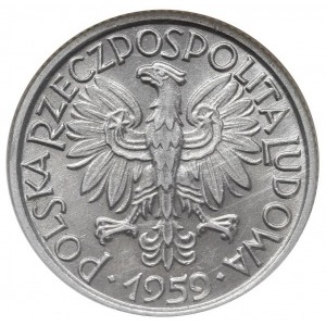 2 złote 1959, Warszawa, Parchimowicz 216.b, moneta w pu...