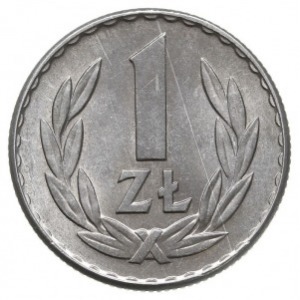 1 złoty 1965, Warszawa, Parchimowicz 213.b, aluminium, ...