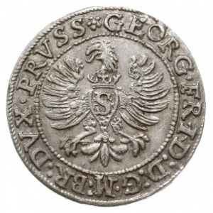 grosz 1596, Królewiec, Bahrf. 1308, Neumann 58, rzadki ...
