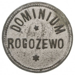 Rogożewo dominium - 10 (groszy ?), Aw: Napis DOMINIUM R...