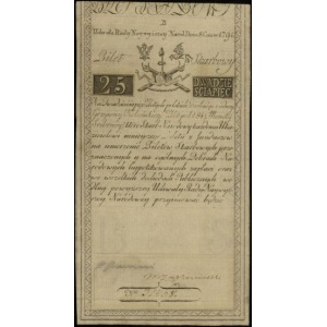 25 złotych polskich 8.06.1794, seria B, numeracja 31468...