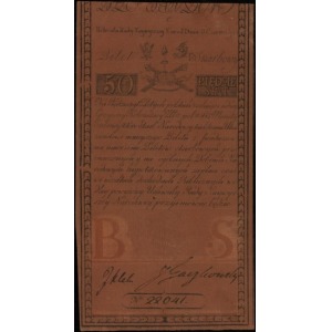 50 złotych polskich 8.06.1794, seria C, numeracja 22041...