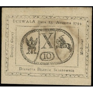 10 groszy miedziane 13.08.1794, Lucow 40 (R1), Miłczak ...