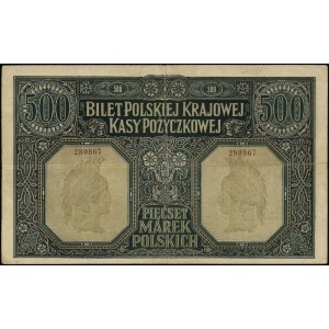 500 marek polskich 15.01.1919 numeracja 280867, Lucow 3...