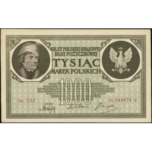 1.000 marek polskich 17.05.1919, znak wodny “orły i lit...