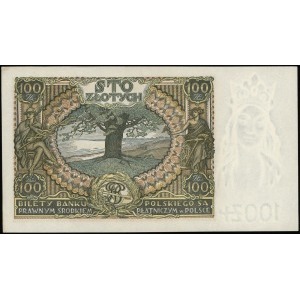 100 złotych 9.11.1934, seria AV, numeracja 6370953, dod...