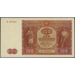 100 złotych 15.05.1946, seria M, numeracja 5273453, Luc...