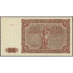 100 złotych 15.07.1947, seria F, numeracja 7233868, Luc...