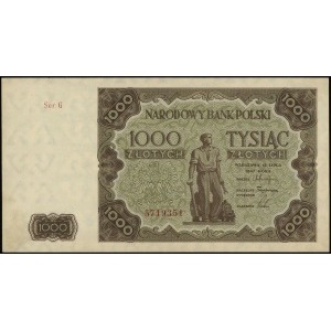 1.000 złotych 15.07.1947, seria G, numeracja 5719351, L...