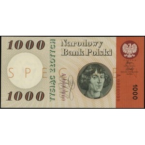 1.000 złotych 29.10.1965, na stronie głównej poziomo po...