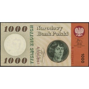 1.000 złotych 29.10.1965, seria A, numeracja 1815803, L...