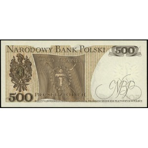 500 złotych 16.12.1974 seria A, numeracja 9510880, Luco...