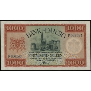 Bank von Danzig, 1.000 guldenów 10.02.1924, seria F, nu...