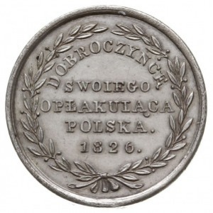 Aleksander I - medal niesygnowany 1826 r., Aw: Popiersi...
