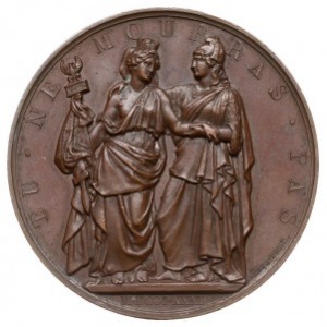 Bohaterskiej Polsce - medal autorstwa Barre’a, wybity n...