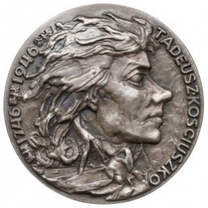 Tadeusz Kościuszko - medal autorstwa Franciszka Kalfasa...