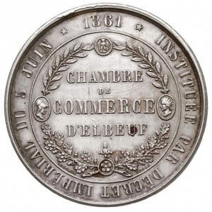 medal nagrodowy Izby Handlowej miasta Elbeuf 1861 r., A...