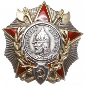 ZSRR - order Aleksandra Newskiego, II wersja, srebro zł...