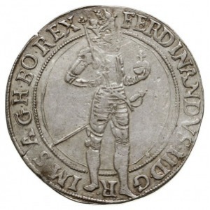 talar, 1626, Praga, Aw: Postać cesarza i napis wokoło, ...