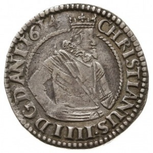 1 marka 1614, Kopenhaga, Hede 99.B, srebro 8.26 g