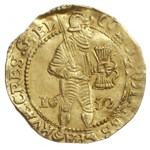 Geldria, dukat 1650, Purmer Ge46, Delm. 649, złoto 3.38...