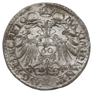guldentaler (60 krajcarów) 1568, Aw: Dwie tarcze herbow...