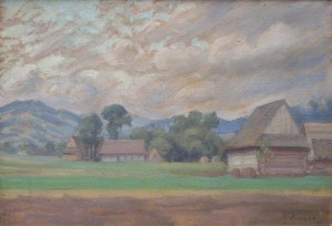 Stefan PIENIĄŻEK, Górska wieś, 1927