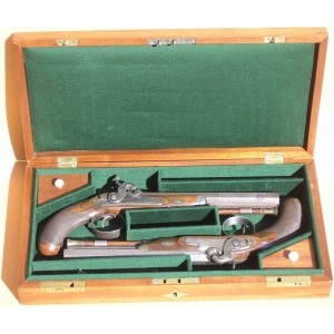 Para pistoletów w puzdrze, Londyn Ryan & Son, 1829-1837