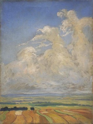 Otton Edward BORZEMSKI, Pejzaż z chmurami