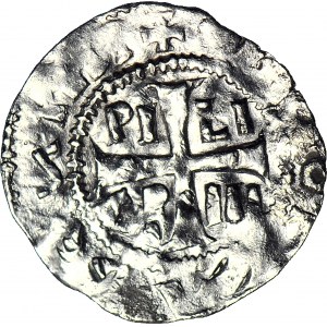 Niemcy, Kolonia arcybiskupstwo, Pilgrim 1021-1036 i cesarz Konrad II 1027-1039, Denar 1027-103