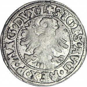 RR-, Zygmunt II August, Półgrosz 1546, Wilno, cyfra 6 wysoko w dacie, starszy typ orła, LITV/L+