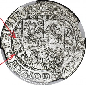 RR-, Zygmunt III Waza, Ort 1622, Bydgoszcz, błąd data 161622 I zamiast 1622, wyśmienity