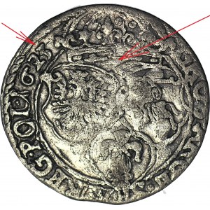 RRR-, Sigismund III Vasa, Sixpence Krakau 1623, NO NOMINAL, nicht gelistet
