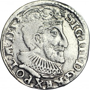 RRR-, Zygmunt III Waza. Trojak 1592, Olkusz, POLONIEA, Iger nie notuje