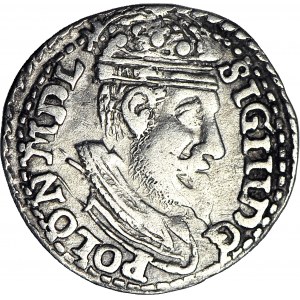 RR-, Sigismund III Vasa, Trojak 1600, Olkusz, ohne 'R', Iger vermerkt nicht
