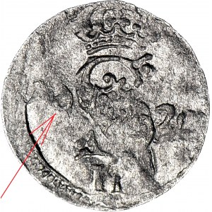 R-, Sigismund III Vasa, Zwei-Dollar 1620, Vilnius, REDUZIERTE Nummer 6 im Datum