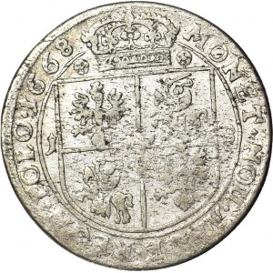 R-, Jan Kazimierz, Ort 1668, Bydgoszcz, hybryda z Leliwą, rzadki