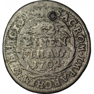 August II the Strong, Dwugrosz 1/12 thaler 1702 EPH