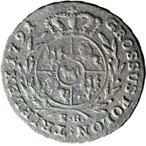 Stanisław A. Poniatowski, Trojak 1791 EB, Warszawa