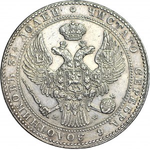 Zabór Rosyjski, 10 złotych = 1 1/2 rubla 1837, MW, Warszawa, piękne