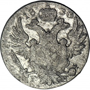 RR-, Kingdom of Poland, 10 pennies 1830 FH, Hunger, very rare