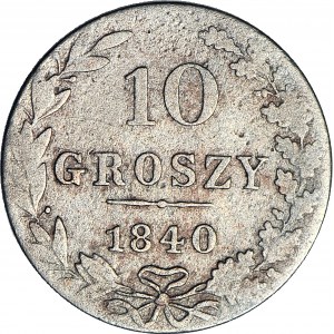 Kingdom of Poland, 10 groszy 1840