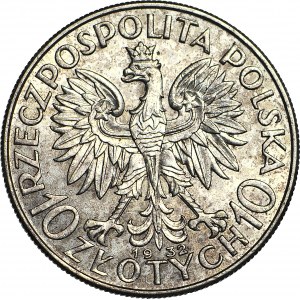 10 zlatých 1932, Hlava, Londýn, raženo