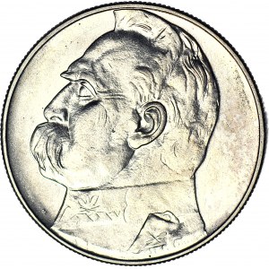 10 gold 1935, Pilsudski, minted