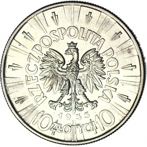 10 gold 1935, Pilsudski, minted
