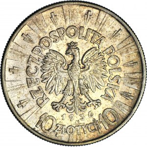 10 złotych 1936, Piłsudski, menniczy